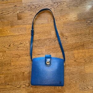 Louis Vuitton blue epi! Capuchin style.  RARE